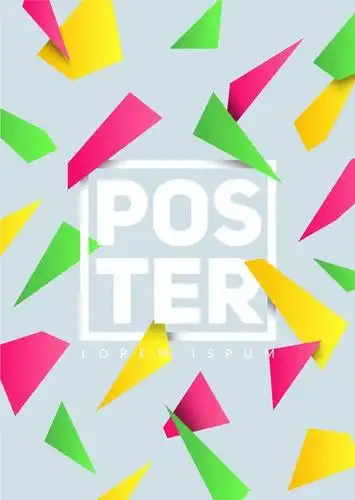 【矢量可下载】国外时尚几何图形排列布局创.