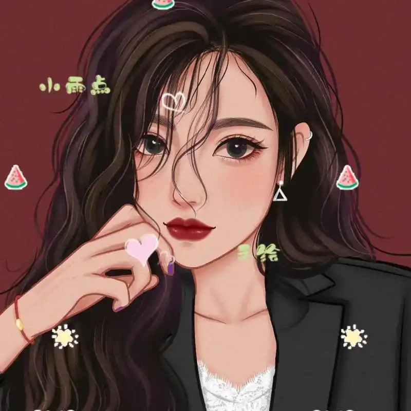 性感成熟大美女手绘女生头像 | 动漫女头 手绘定制头像约稿 头像分享