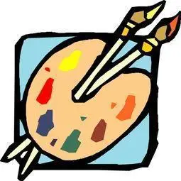 五彩颜料简笔画