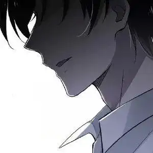 男生头像冷酷帅气侧脸动漫黑白图片