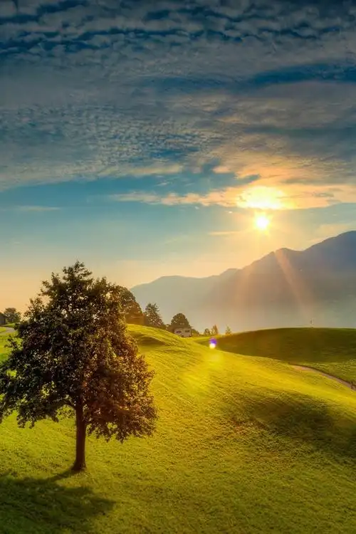 唯美梦幻意境自然风景日出高清图片7