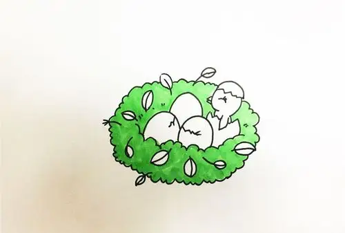鸟窝怎么画_简笔画教程_简笔画大全