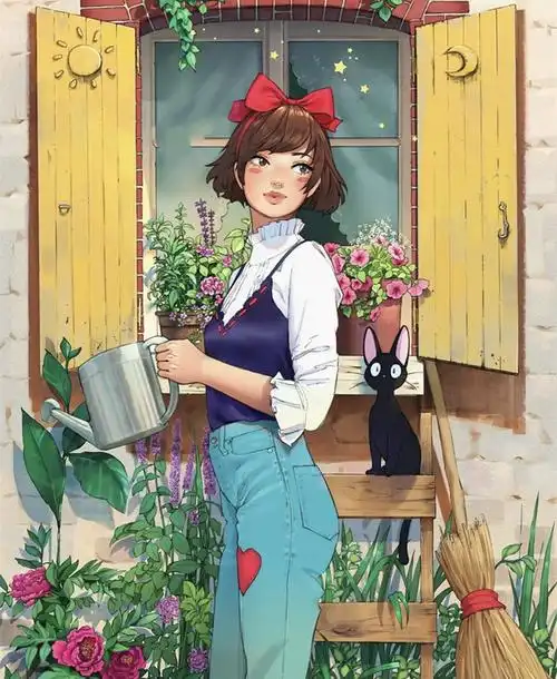 给宫崎骏的动画来个续集,看到其中的人物长大了,满满的都是感动