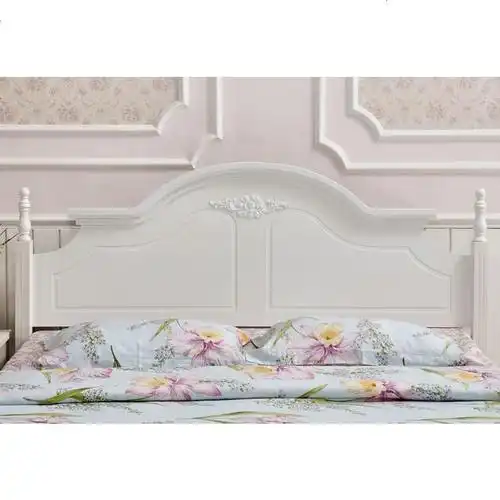 韩式床头板18米简约现代白色烤漆地中海双人靠背床头定制15米视频