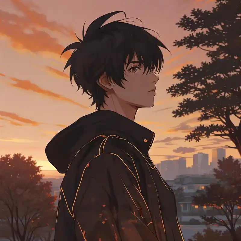 动漫男生侧脸头像集96