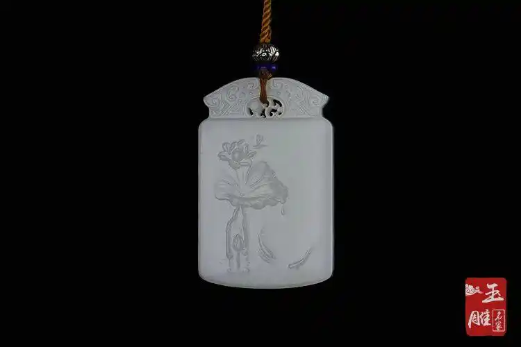 玉雕荷花-玉雕名家