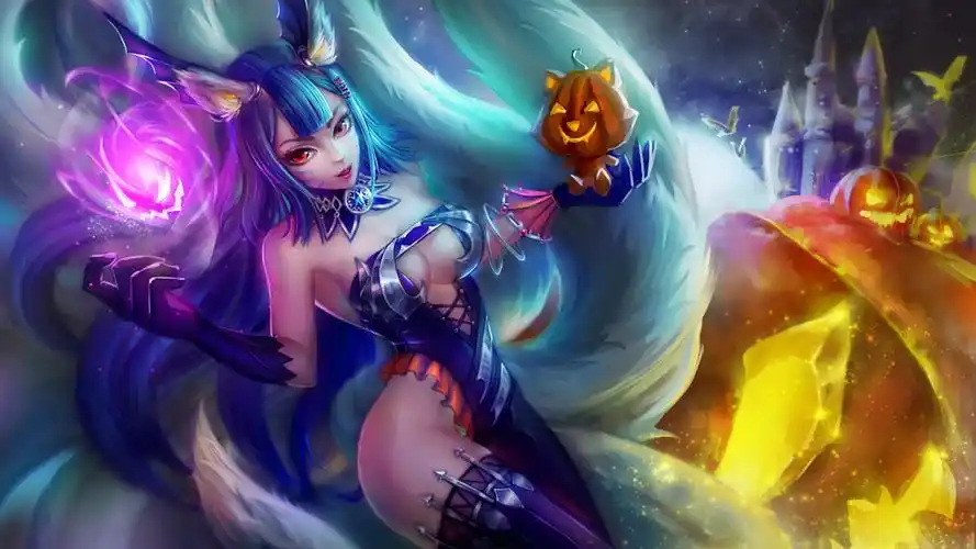 《英雄联盟》lol九尾妖狐阿狸高清宽屏壁纸