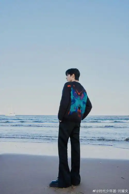 刘耀文看秀海边写真大片