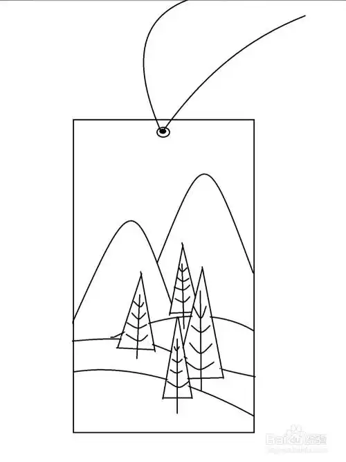画简单好看书签的步骤