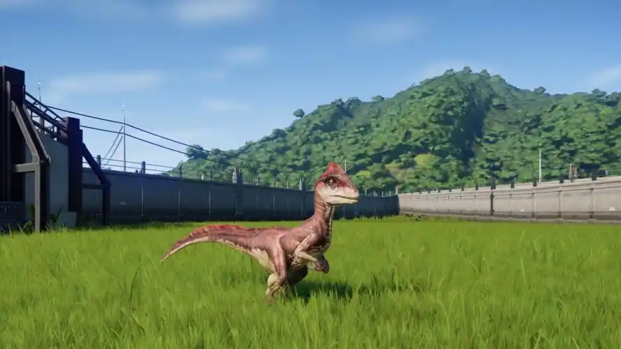 侏罗纪世界,小小恐爪龙在霸王龙面前差点吓跪!