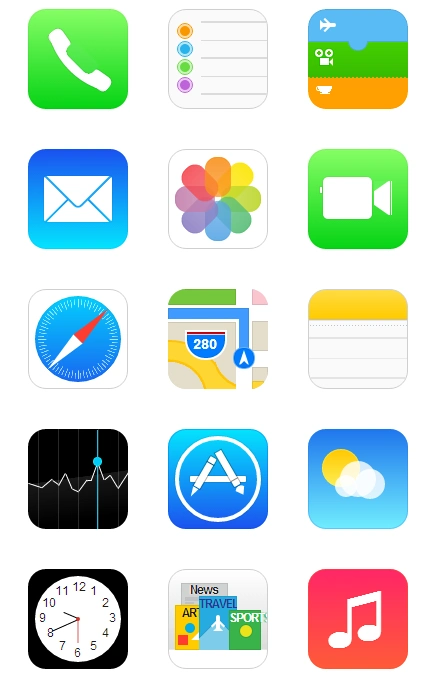 纯css3实现ios7扁平化图标