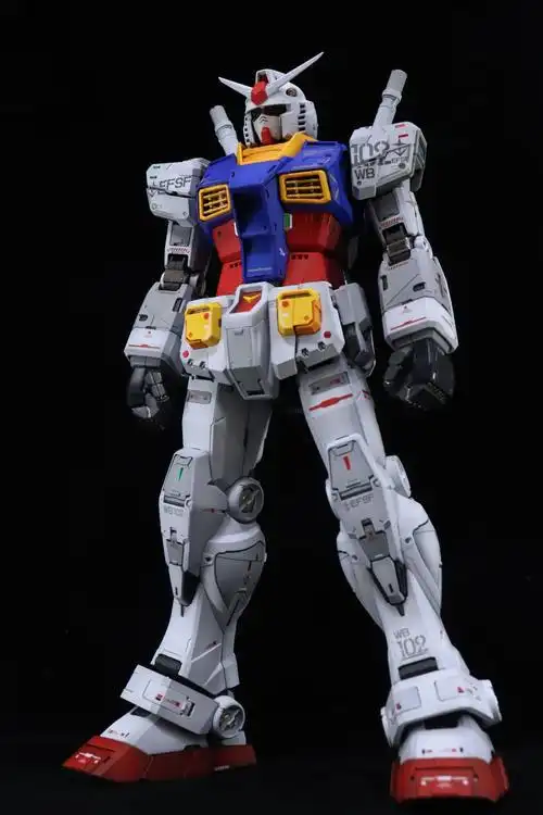 原创万代 拼装模型 pg rx-78-2 1/60 元祖 敢达 2.0新版 高达模型