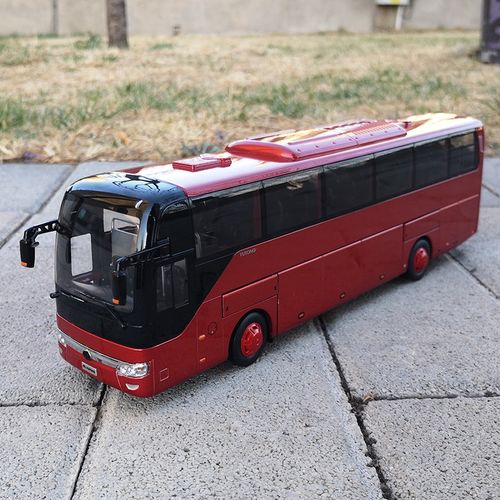 1:42 宇通客车双层旅游大巴 宇通巴士 合金模型仿真模型 宇通巴士红色