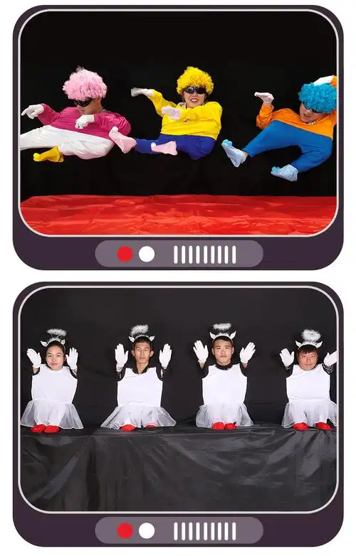 小人舞道具全套服装表演创意搞笑动感舞蹈衣服年会元旦演出服1个小人2