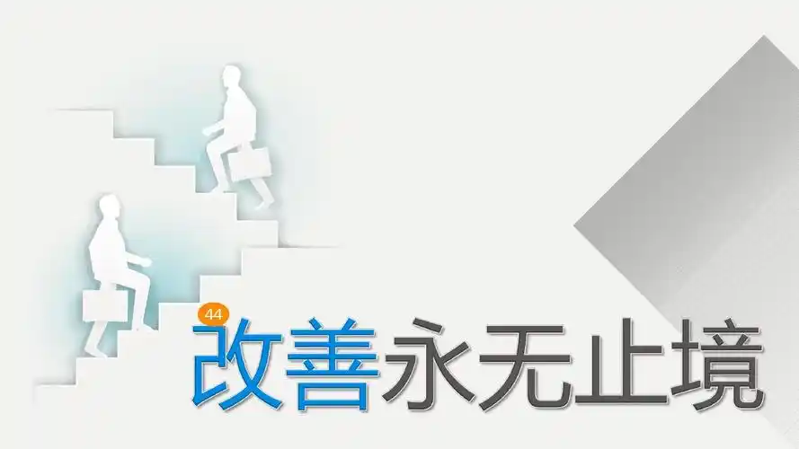 职场精美ppt模板(44)-改善永无止境