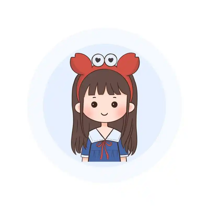 简笔画|q版人物小女孩可爱头像分享～ - 卡通头像凑齐九宫格了,整理一