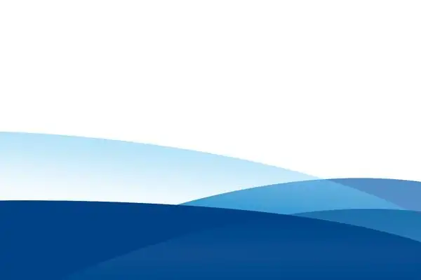 蓝色简洁曲线powerpoint背景图片