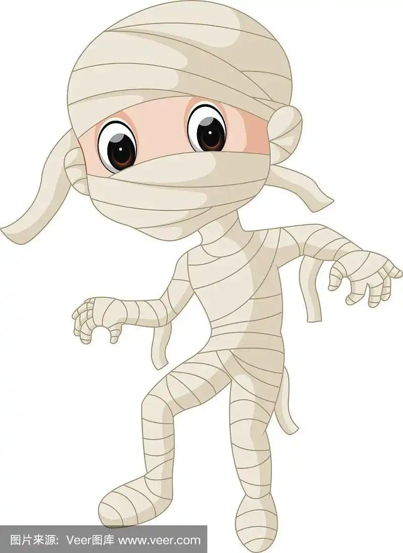 卡通埃及木乃伊