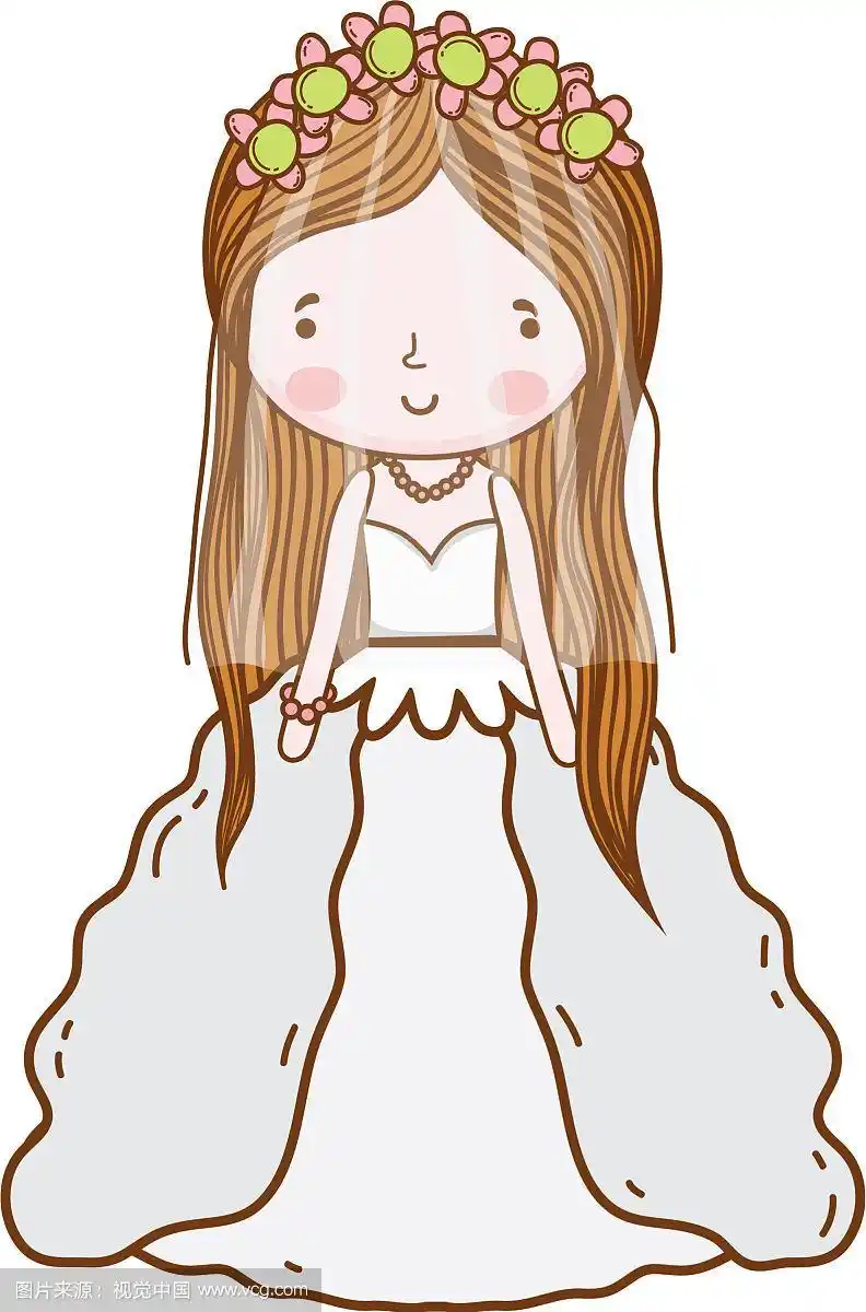 新娘子可爱卡通