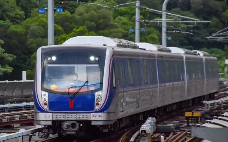 水视频广州地铁6号线l6型增购车电机声录制