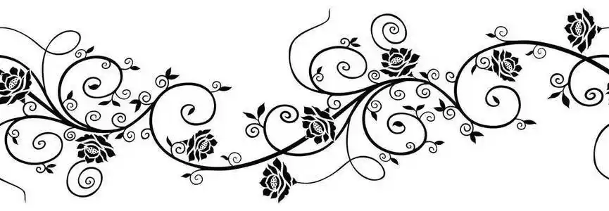 黑白花边边框图片大全