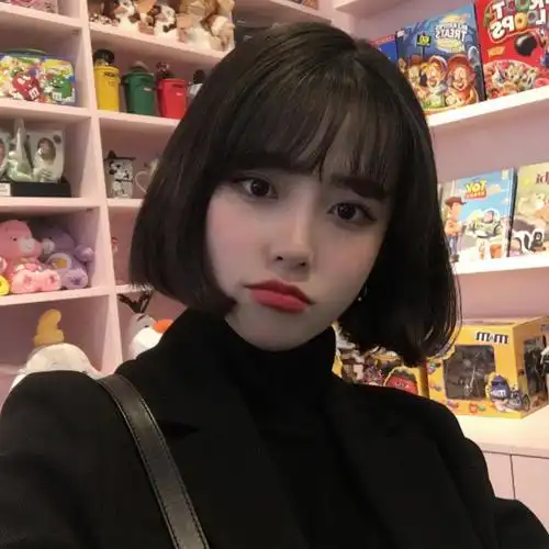 girl face.短发.女生头像