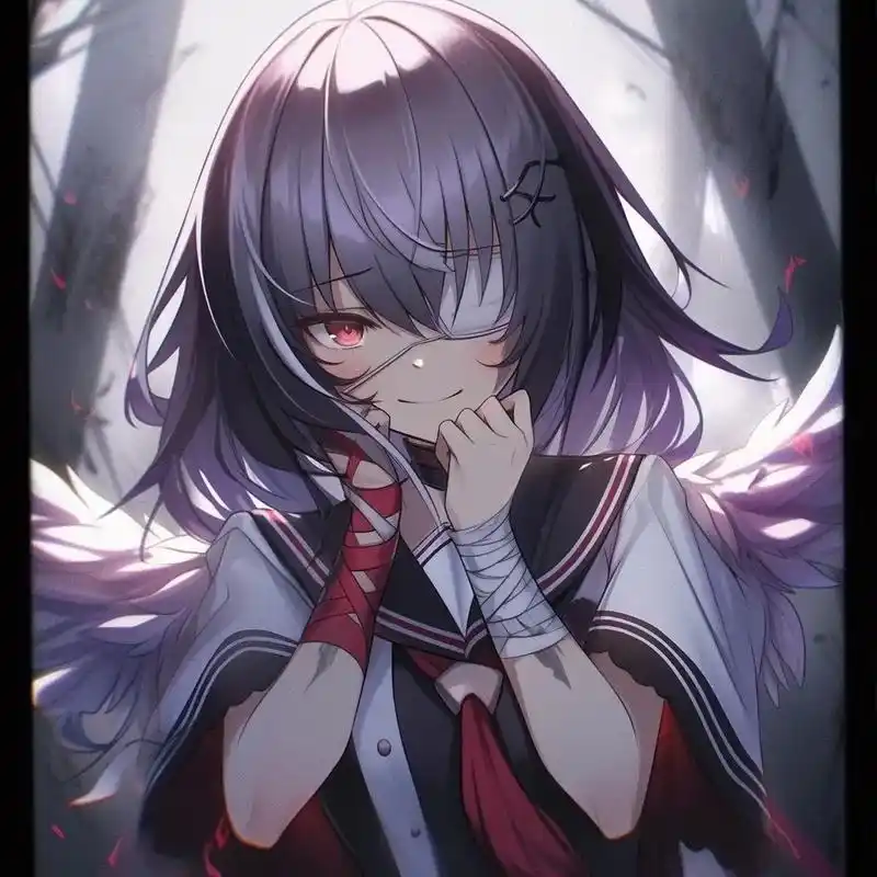 今日主题:病娇少女.#二次元 #动漫头像 #ai绘画 #萝莉 - 抖音