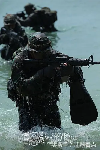 美国:海豹部队海滩登陆——高清相片