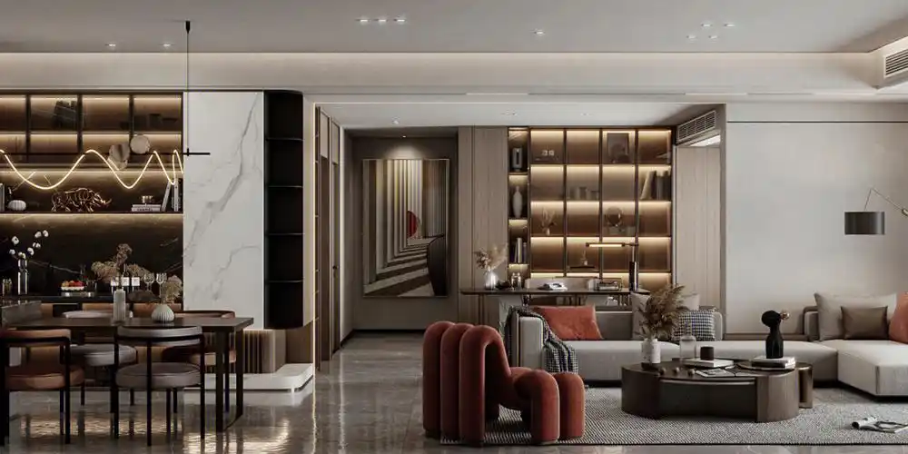 学渲染第5天我会做720效果了全景客餐厅