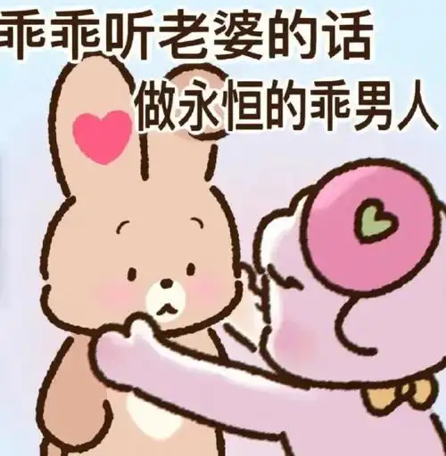 表情包第六十一期你要乖乖听老婆的话