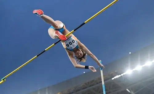 田径全运会田径测试赛女子撑杆跳高赛况