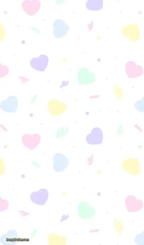 带有浅色爱心的a4可打印纸张背景下载