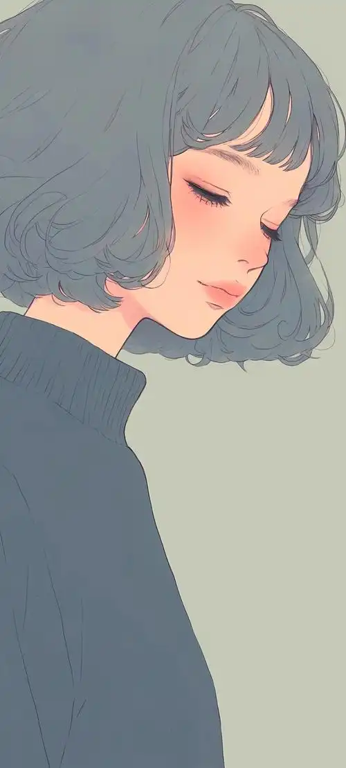 手机壁纸简约干净ins风人物头像壁纸高清原图