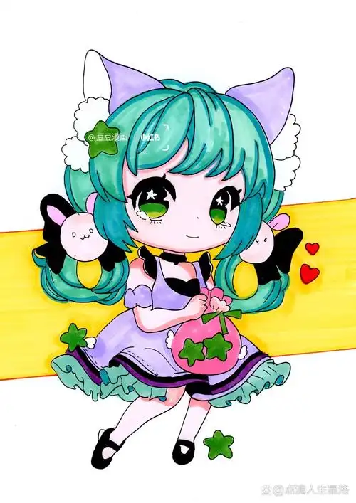 可爱女生卡通q版漫画女孩动漫手绘人物头像