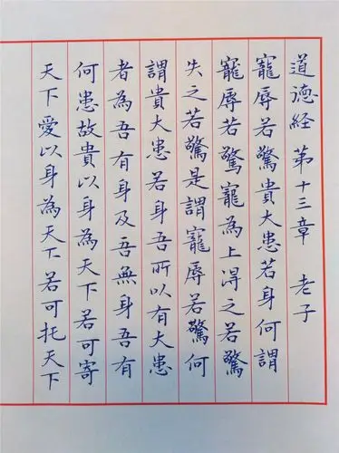 老子《道德经》选段手写钢笔字笔友钢笔书法习作欣赏