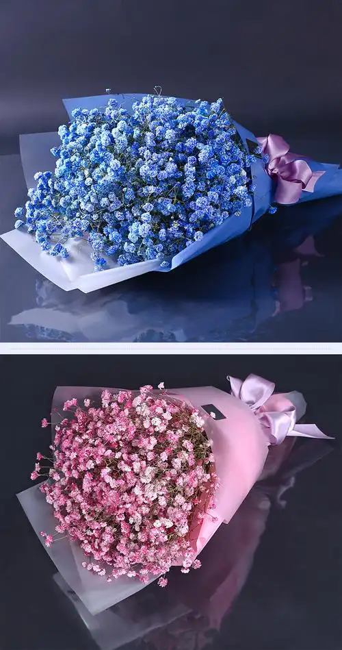 原野花艺满天星鲜花礼盒花束送花送老婆情人恋人女朋友表白花 福建