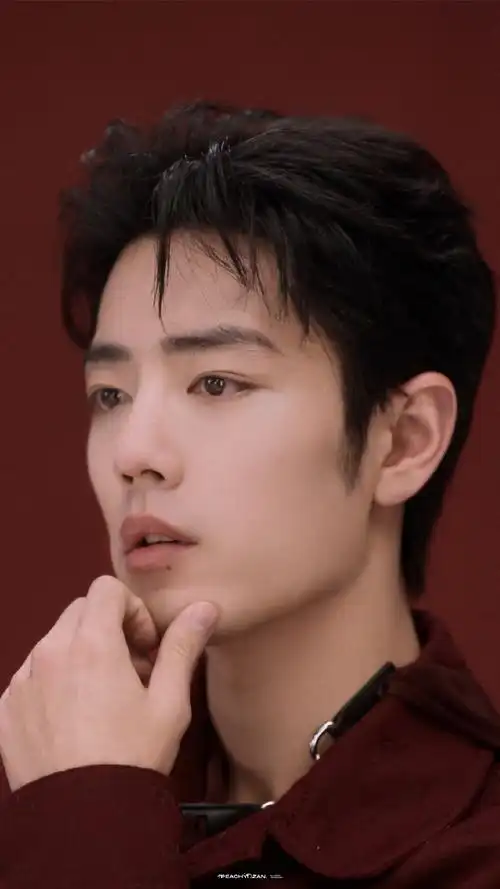 肖战##肖战红色时尚大片