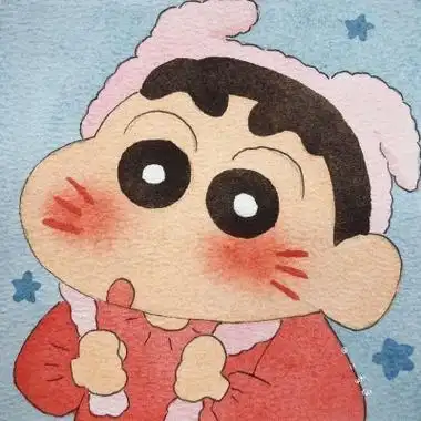 蜡笔小新水彩画恶搞头像蜡笔小新的微信头像可爱幽默