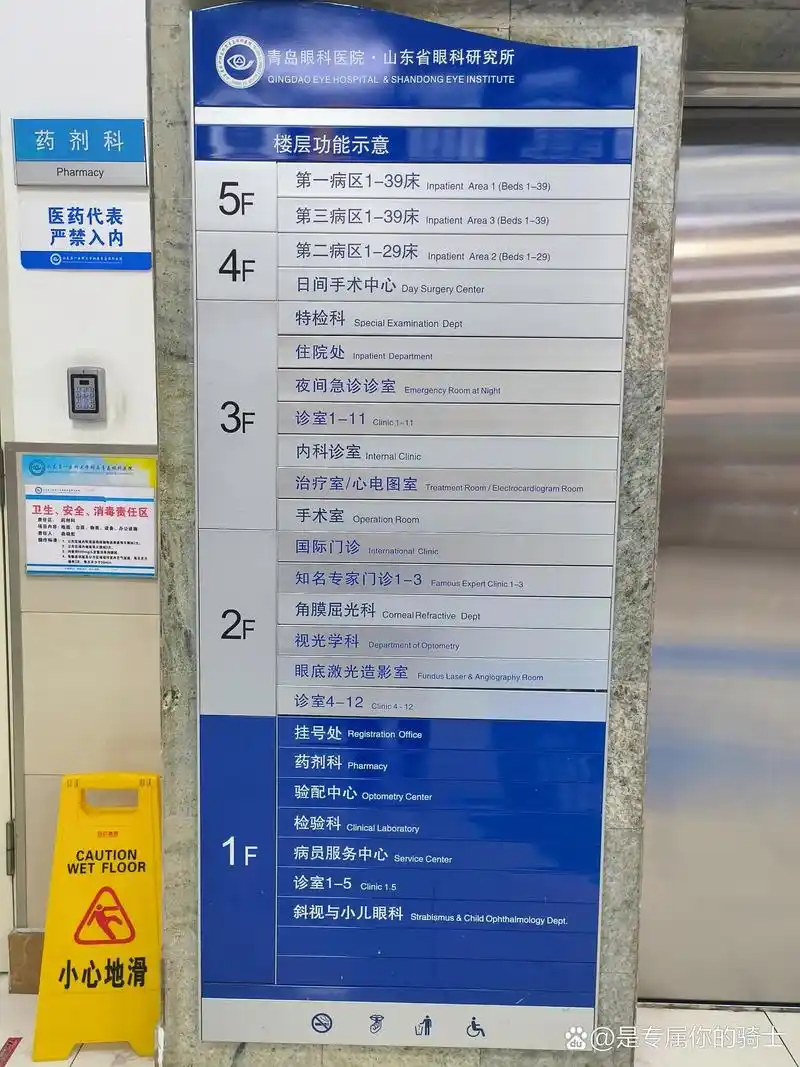山东第一医科大学附属青岛眼科医院楼层索引