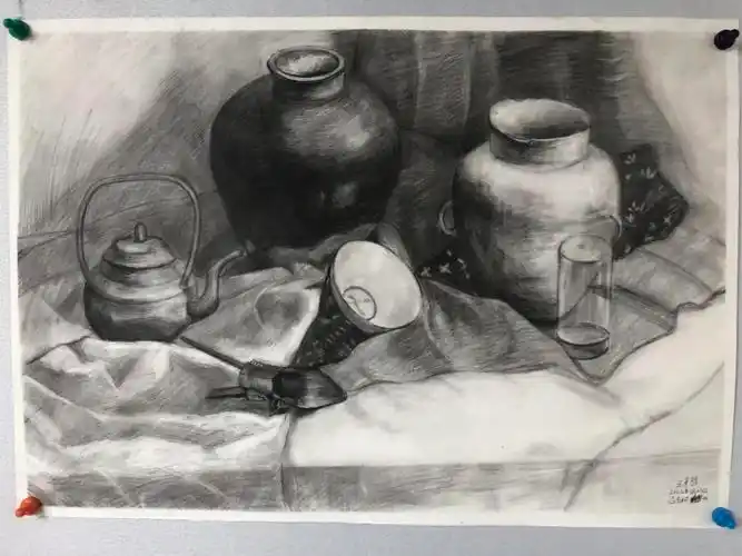 一元复始,初露锋芒——2021级卡迪夫美术班素描作品线上展(上)-平湖