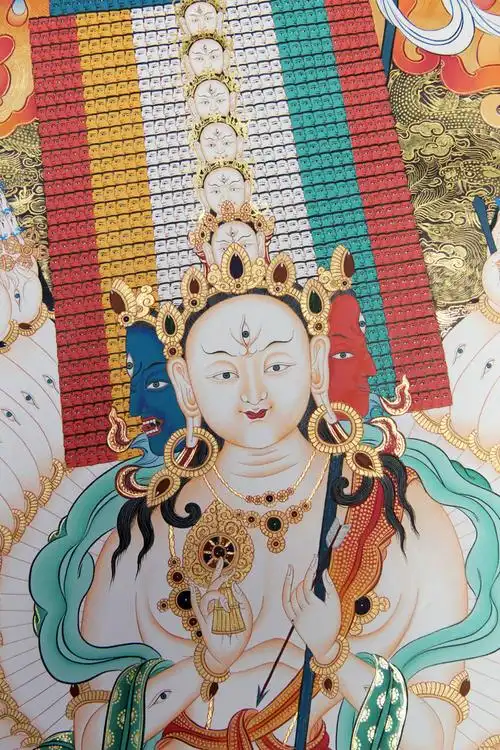 大白伞盖佛母唐卡