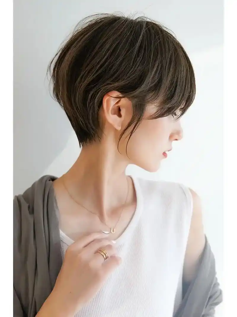 甜酷风979797.短发女生一定要剪的挂耳短发  不需要打理 - 抖音