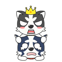 搞笑的q版动态哈士奇卡通头像图片大全