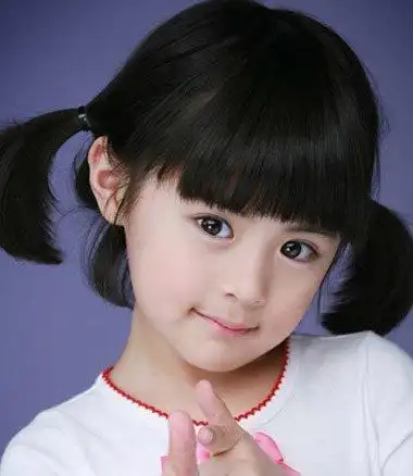 头发略短女童发型 9岁女儿童短发型