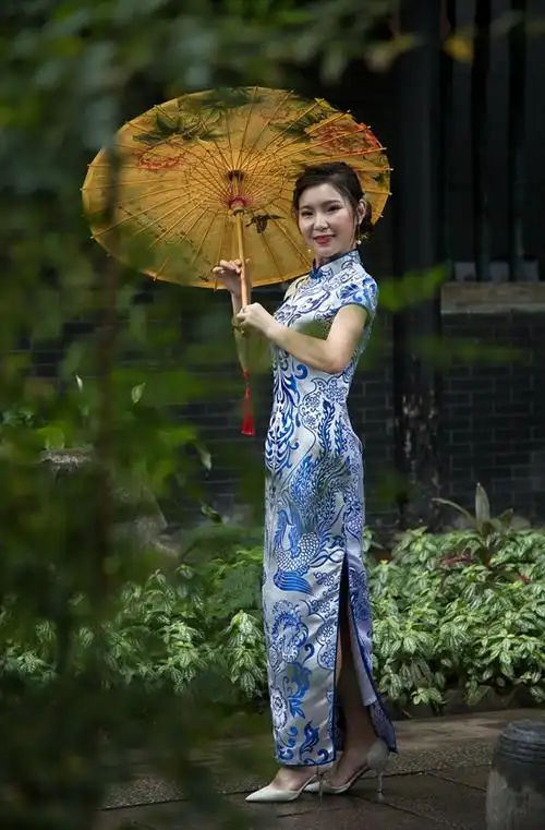 旗袍秀 橡树摄影网