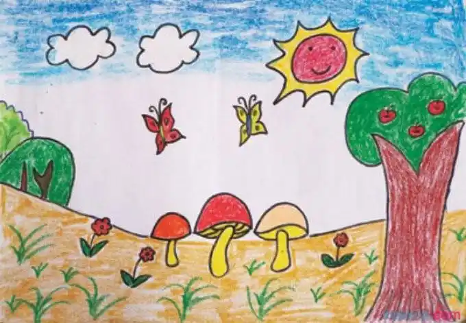 【简单好看彩铅风景画图片大全】简单好看彩铅风景画图片