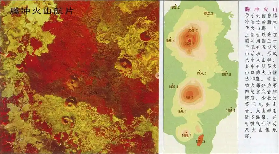 腾冲火山旅游地图