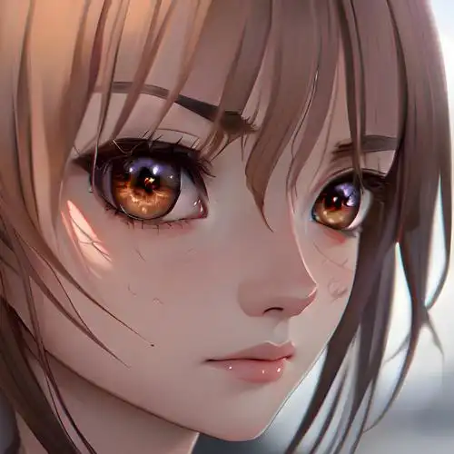 眼神坚定的动漫头像女