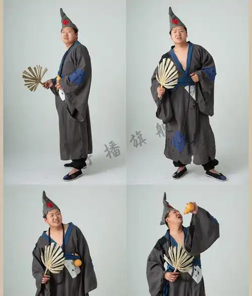 丐帮服乞丐服济公服装搞笑破烂衣服古代叫花子套装丐帮破旧补丁服要饭