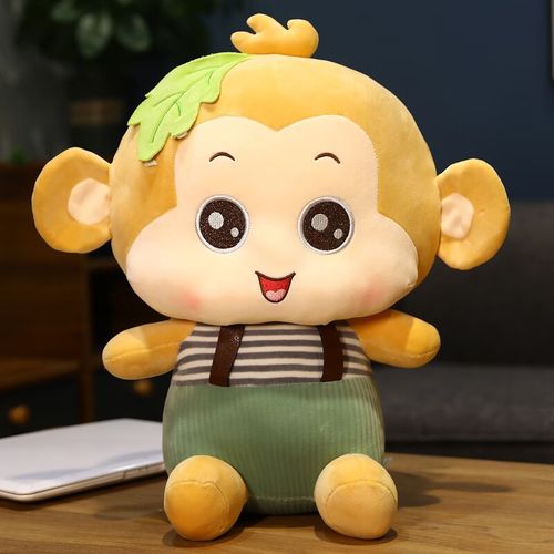 萌萌怪可爱小猴子公仔毛绒玩具超萌超软背带猴玩偶娃娃抱枕生日礼物
